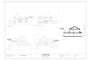 Homz Frameless Glass Balcony On An Existing Flat Roof Arun District Council Proposed Elevations And Section